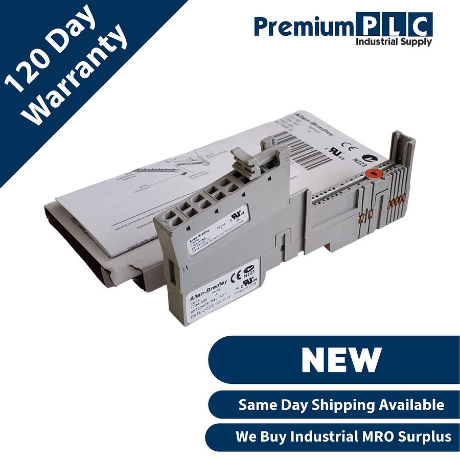 Used ALLEN BRADLEY 1734-TBS /A POINT I/O TERMINAL BASE TWO PIECE,8 SPRING-CLAMP TERM.