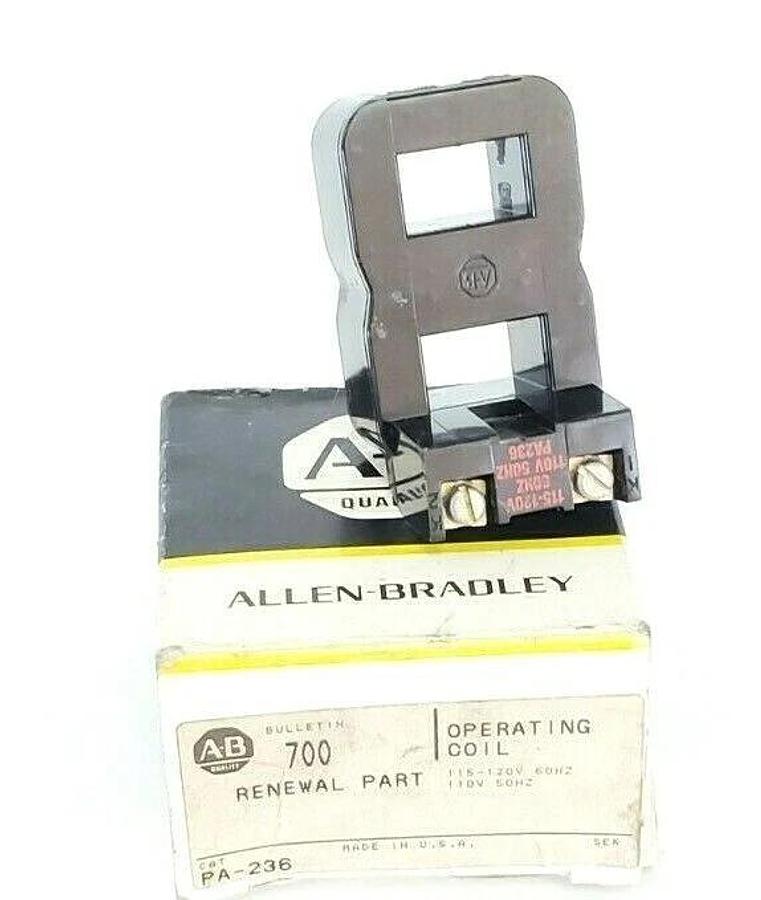 Used ALLEN BRADLEY PA-236 COIL PA236, 120V 60HZ, 110V 50HZ,
