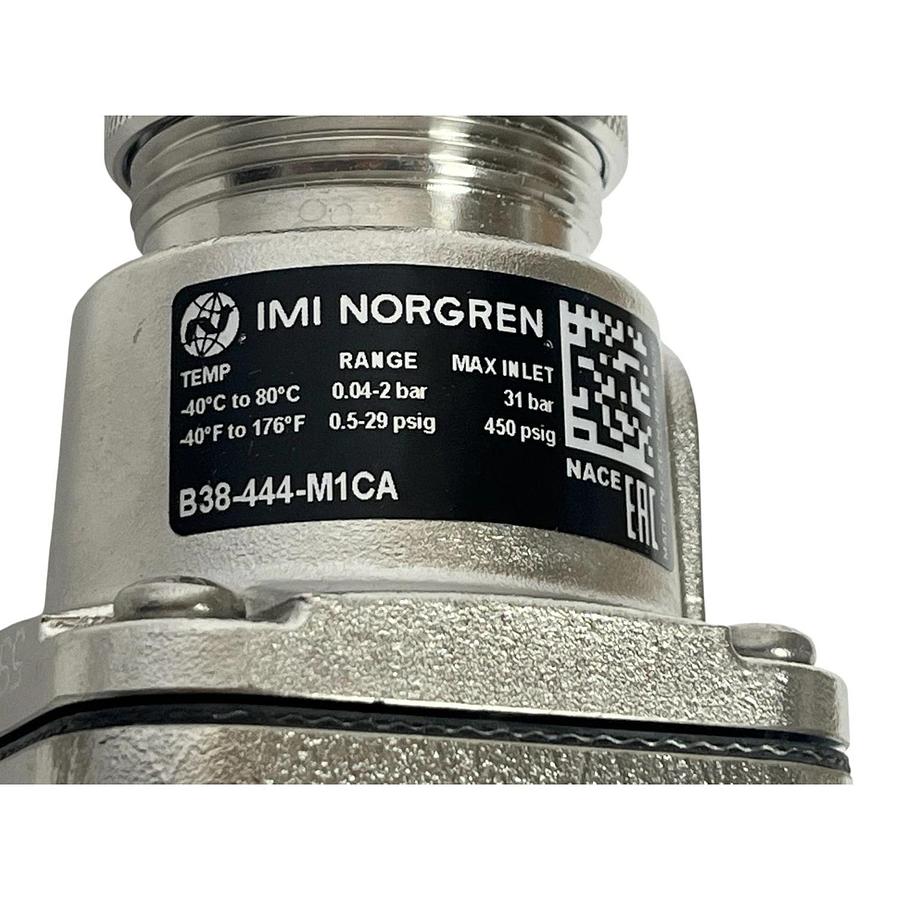 IMI Norgren B38-444-M1CA Stainless Steel Filter / Pressure Regulator 1/2" NPT