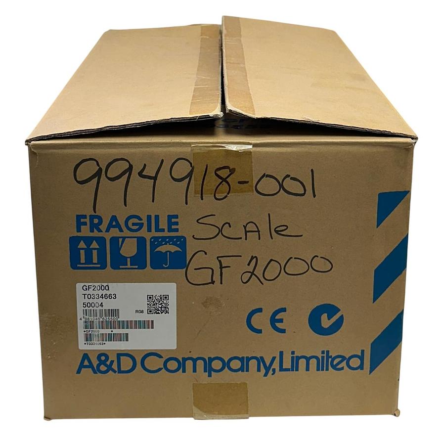Used A&D COMPANY GF-2000 / GF2000 GF SERIES PRECISION BALANCE SCALE 2100g MAX NSMP