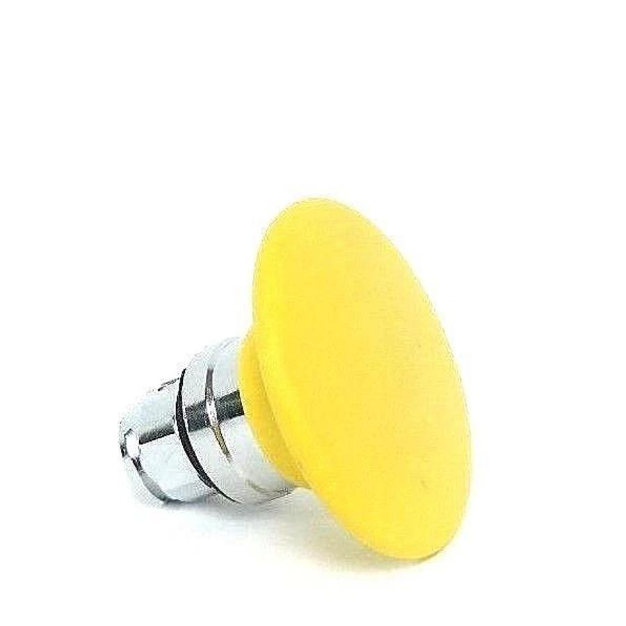 Used NEW TELEMECANIQUE ZB4BR5 MOMENTARY MUSHROOM 60MM YELLOW