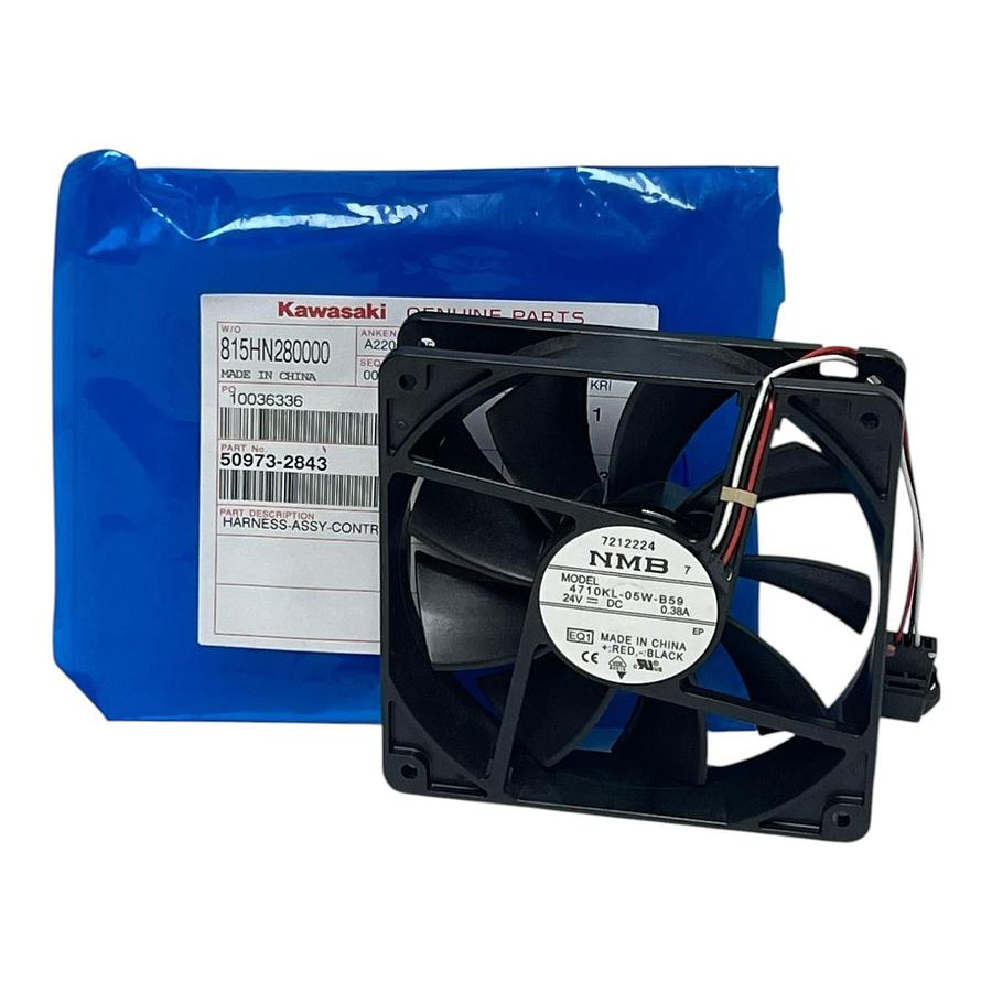 NMB 4710KL-05W-B59 24V DC Fan Kawasaki Robot Controller 50973-2843 New Surplus