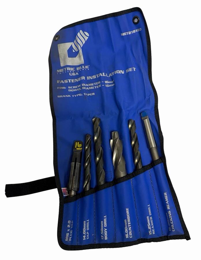 NEW METRIC BLUE MET218180 FASTENER INSTALLATION SET 16MM