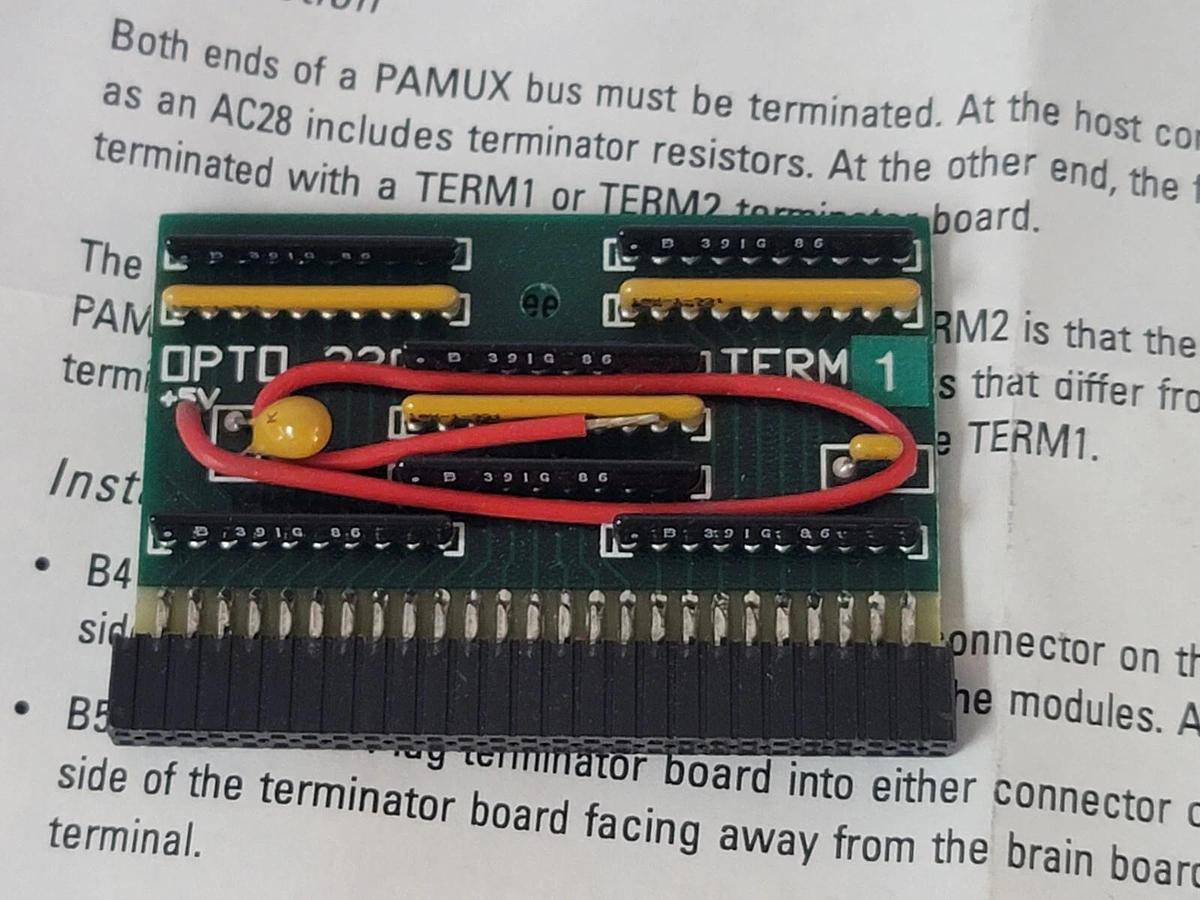 Used NIB OPTO 22 TERM 1 TERMINATION CARD I/O BRAINS