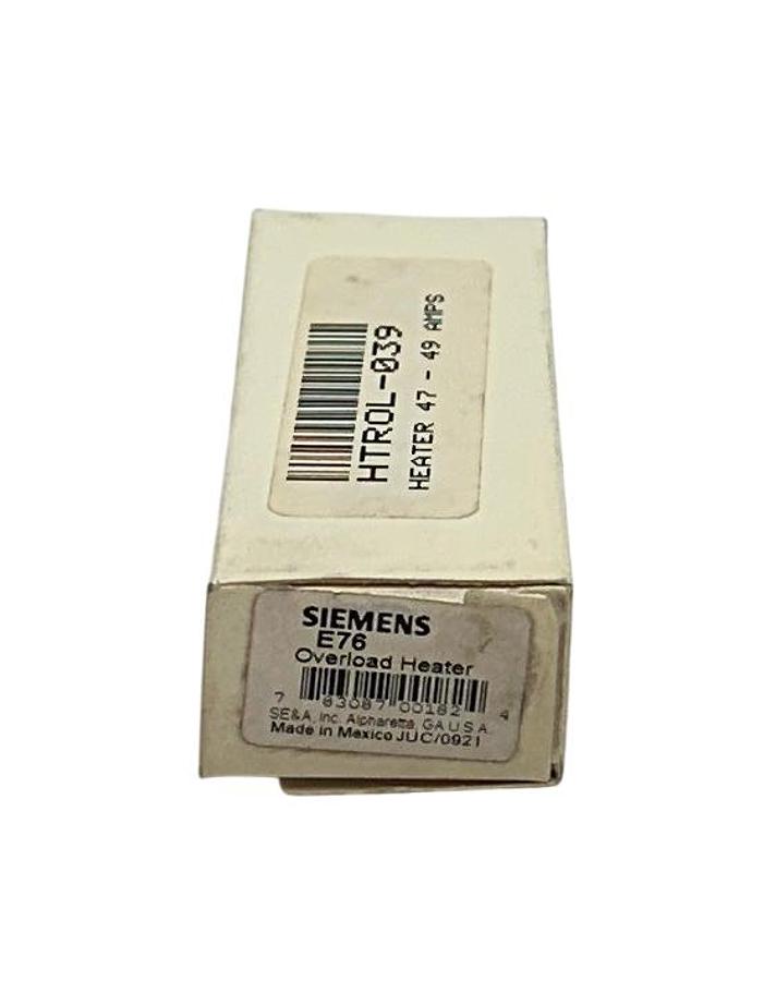 Used SIEMENS E76 THERMAL OVERLOAD HEATER ELEMENT TYPE E OEM NSMP