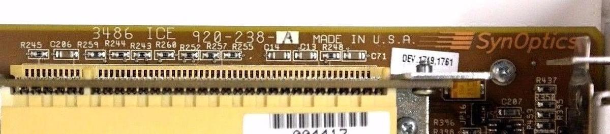 Used SYNOPTICS LATTISENGINE 3486 ICE 920-238-A HUB MODULE 102735443 W/ IBM-H2258-A3
