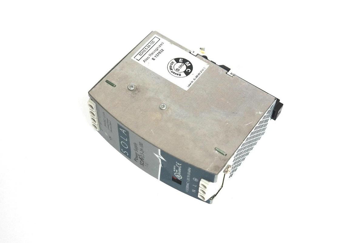 Used SOLA ELECTRIC SDN-2.5-24-100 POWER SUPPLY 24VDC 2.5AMP SDN2524100