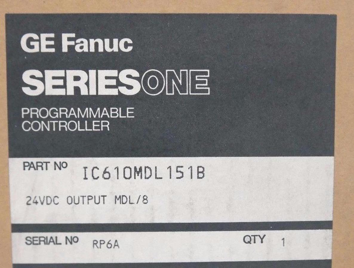 Used NIB GE FANUC IC610MDL151B SERIES ONE PROGRAMMABLE CONTROLLER 24VDC OUTPUT