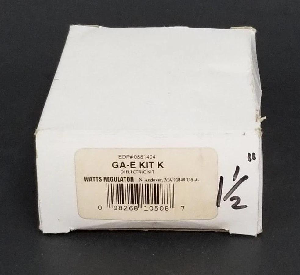 Used NIB WATTS WATER TECHNOLOGIES GA-E KIT K DIELECTRIC EDP# 0881404 1-1/2'' 3001