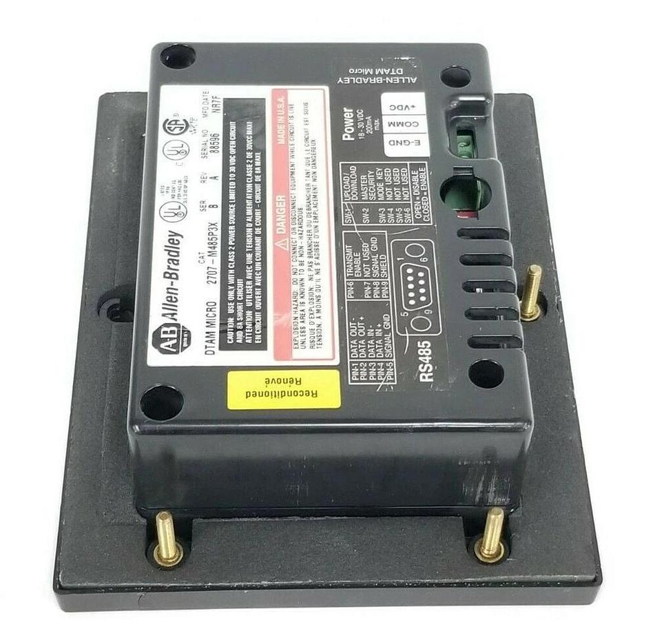 Refurbished ALLEN BRADLEY 2707-M485P3X DTAM MICRO OPERATOR INTERFACE SER. B (REPAIRED)