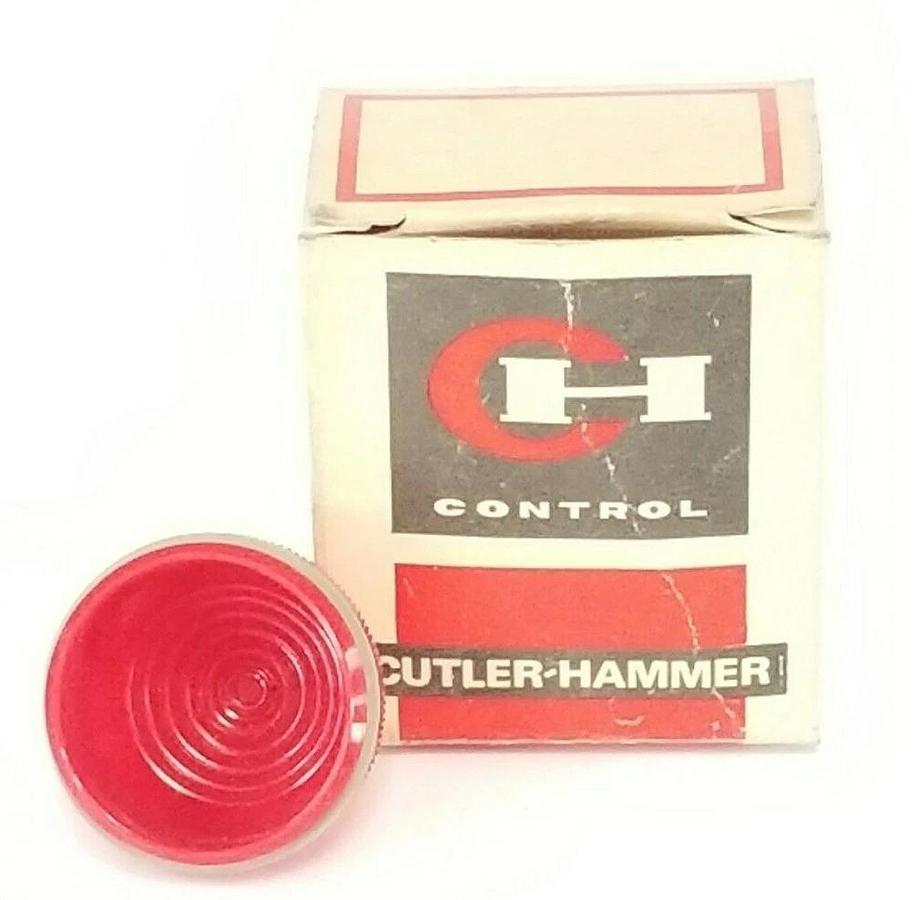 Used NIB EATON CUTLER-HAMMER 10250TC1 RED PLASTIC LENS