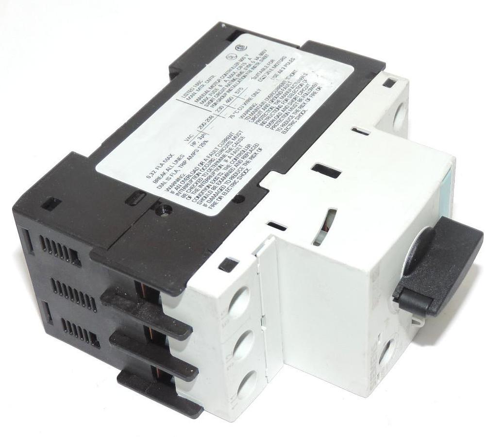 Used SIEMENS 3RV1421-0DA10 CIRCUIT BREAKER STARTER 6AMP 3POLE 600V, 3RH11221BB40