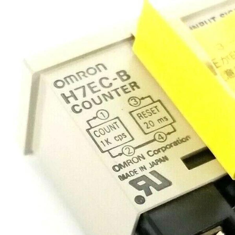 Used OMRON H7EC-B COUNTER MODULE W/ MOUNTING BRACKET H7ECB