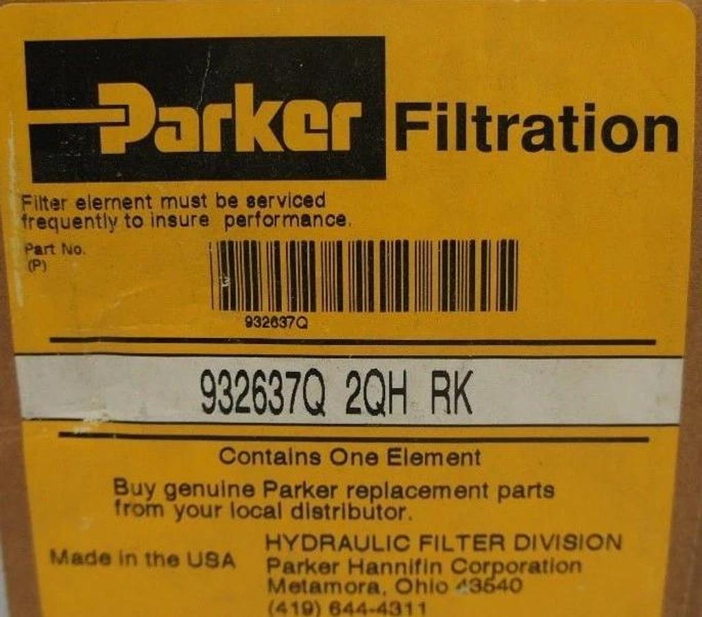 Used NIB PARKER 932637Q 2QH RK FILTER ELEMENT 932637Q