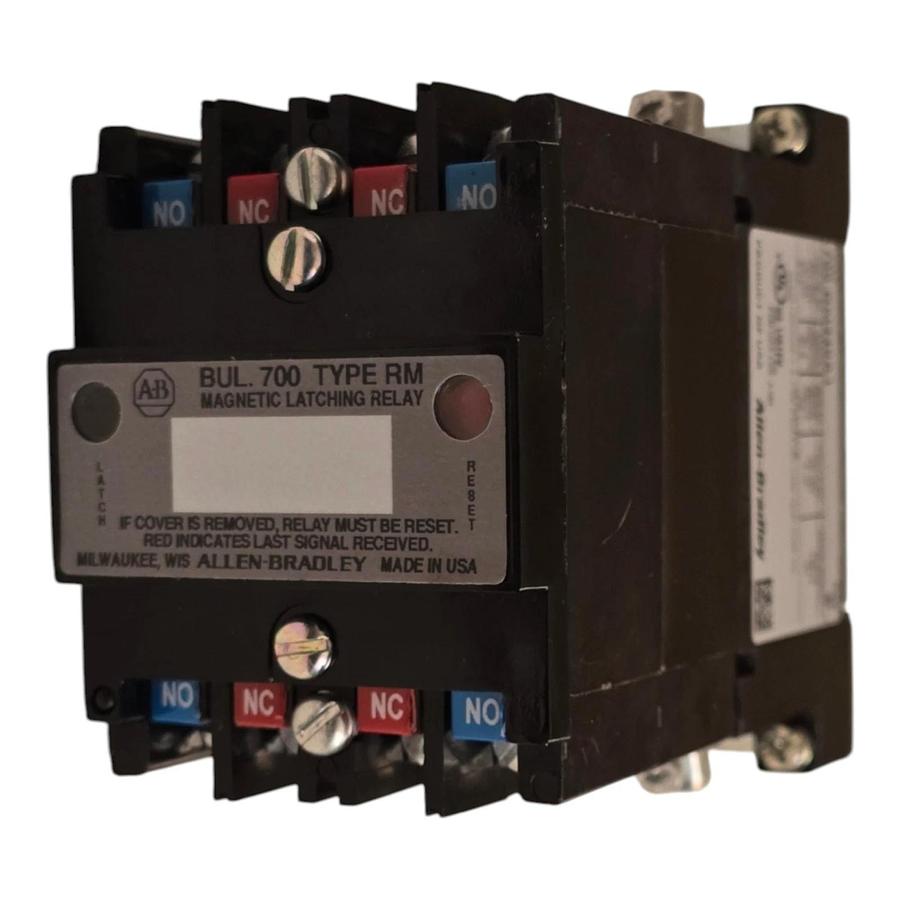 Allen Bradley 700-RM440A1 /B Bulletin 700 Type RM Latch AC Relay 115/120VAC NSMP