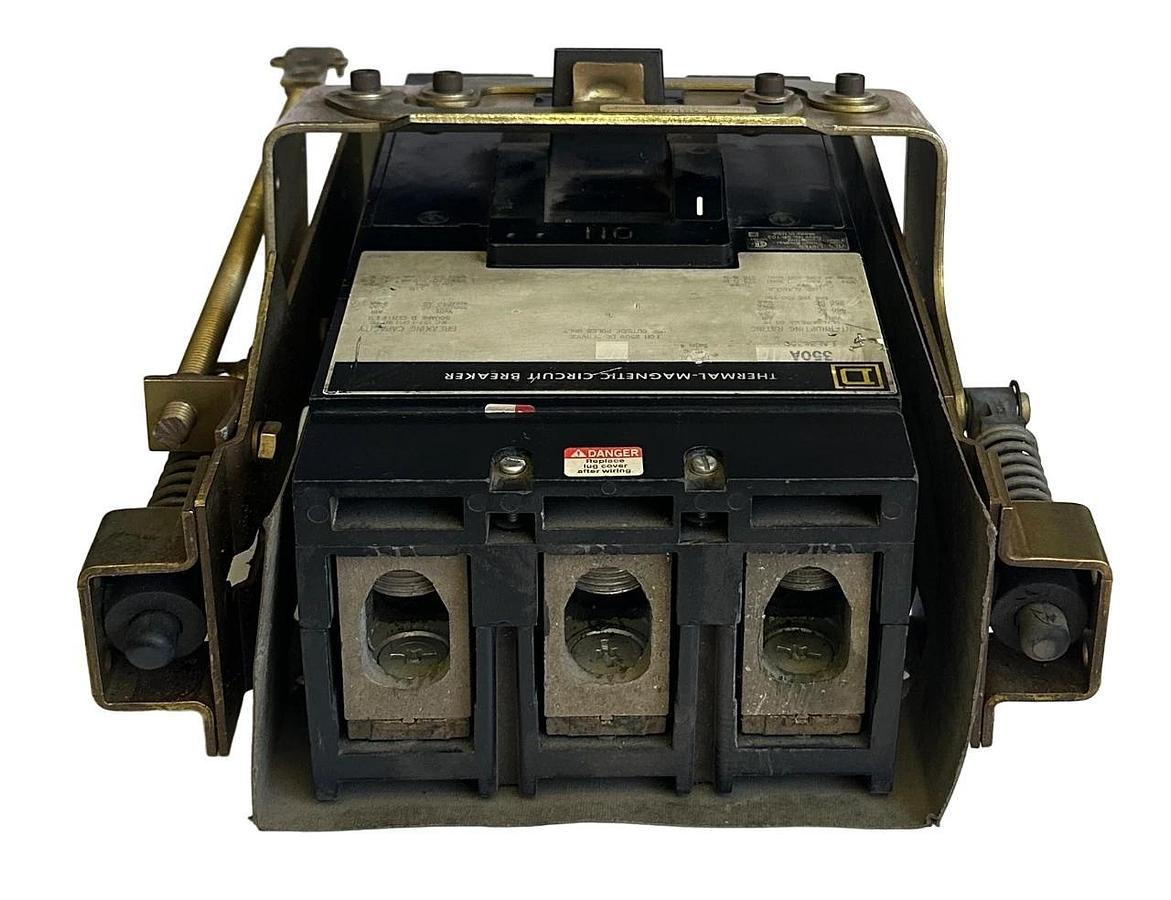 Used SQUARE D LAL36350 THERMAL-MAGNETIC CIRCUIT BREAKER 350A W/ 9422RR1 /B MECHANISM