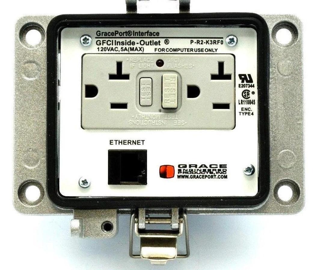GRACE ENGINEERED PRODUCTS P-R2-K3RF0 DATA INTERFACE PORT CAT 5 1 PORT PR2K3RF0