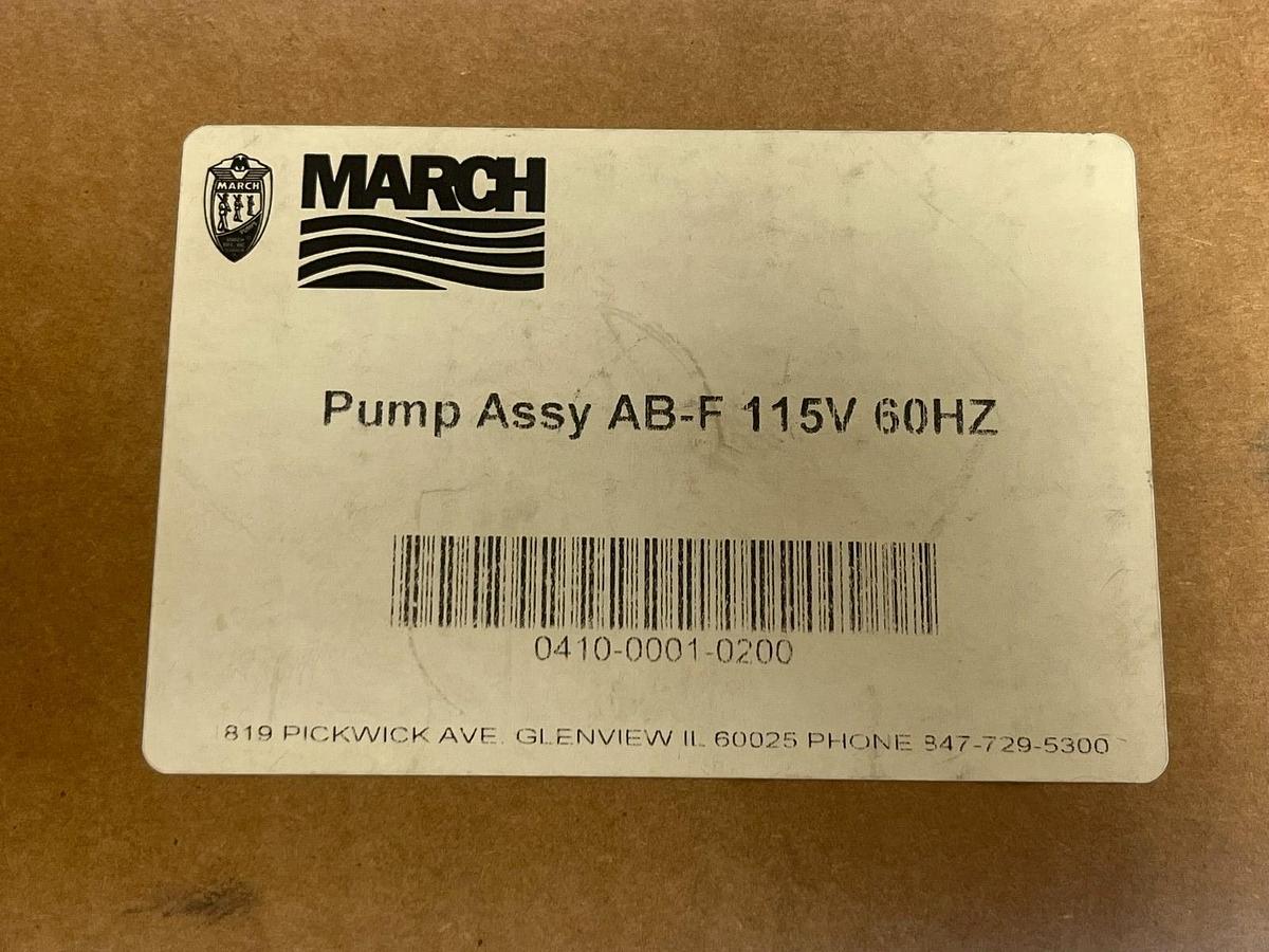 Used March AB-F Automatic AC Condensate Removal Pump 115V 60Hz 1.0A 65GPH NEW