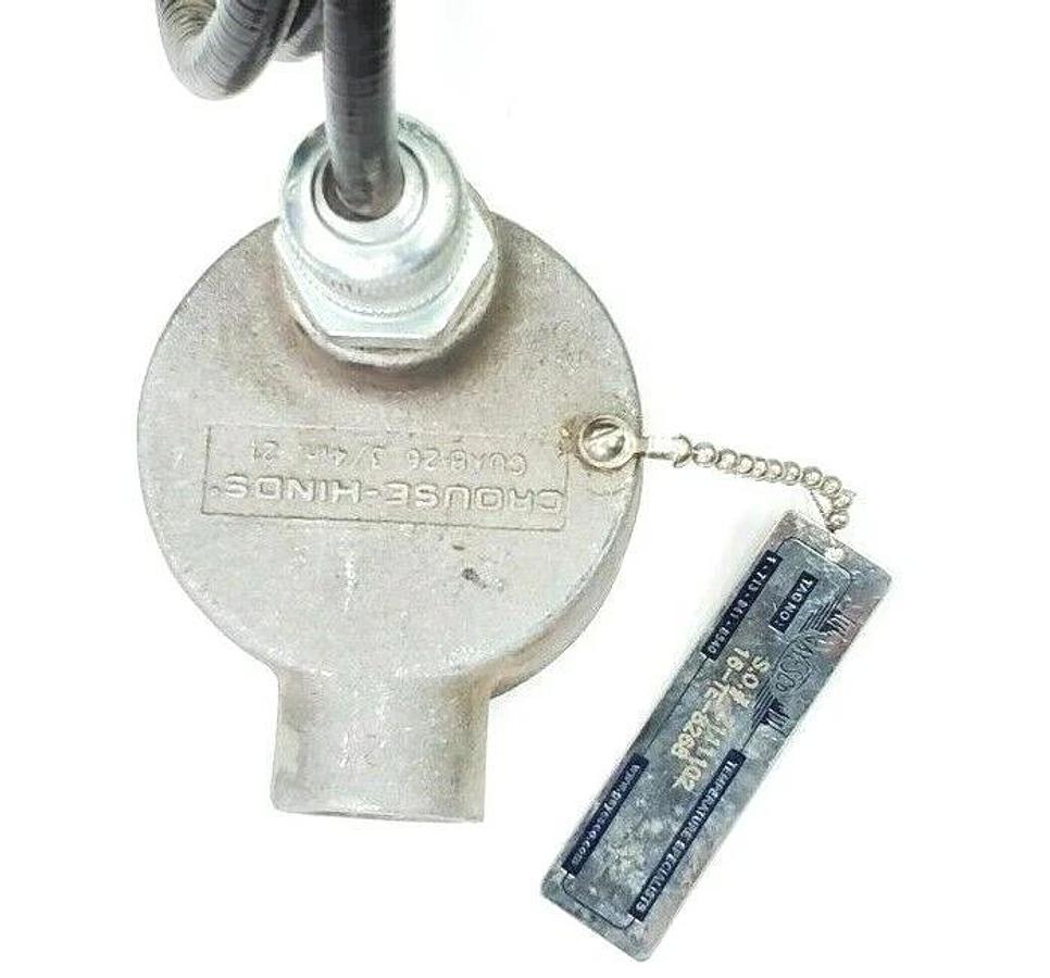 Used CROUSE-HINDS GAYESCO 16-TE-8268 5FT TEMPERATURE PROBE GUAB 26 3/4IN. 21 16TE8268
