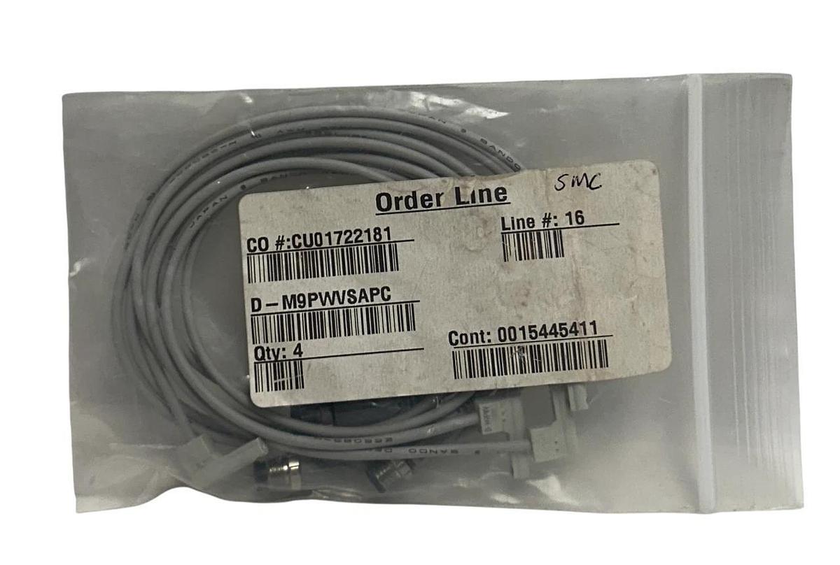 4 SMC D-M9PWVSAPC / DM9PWVSAPC SOLID STATE AUTO-SWITCHES 4.5-28VDC PNP NSNP