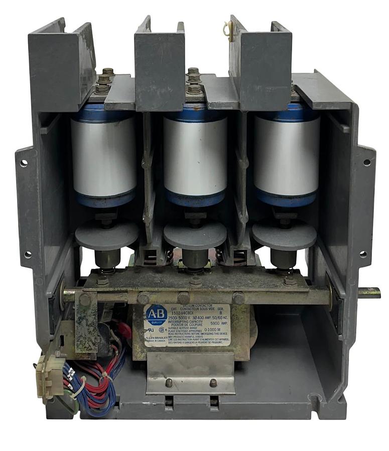 Used ALLEN BRADLEY 1502-V4CBDI /B VACUUM CONTACTOR 2500-5000V 400A 3-PHASE USNP