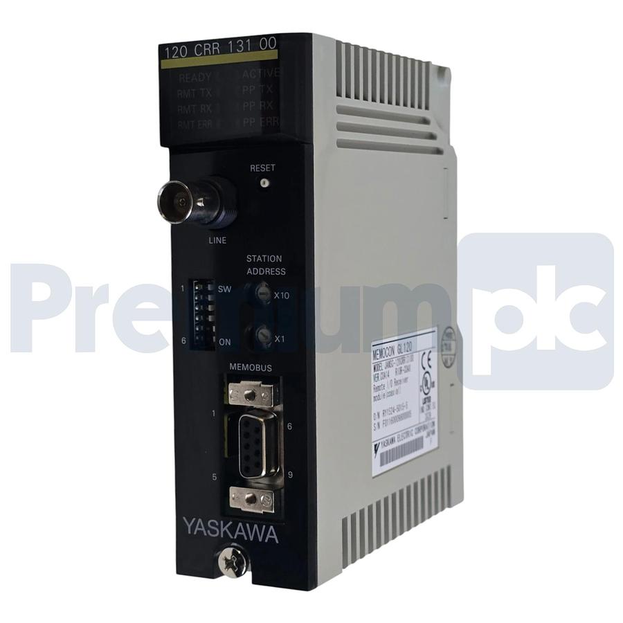 Used Yaskawa JAMSC-120CRR13100 Memocon GL120 Remote I/O Receiver Coaxial Module NSMP