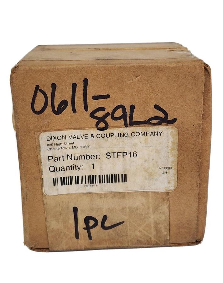 Used NIB DIXON VALVE & COUPLING COMPANY STFP16 2" STEEL STRAIGHT THROUGH FEMALE PLUG