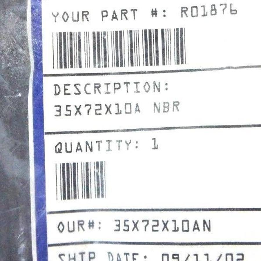 Used LOT OF 3 NEW ISP INTERNATIONAL 35X72X10 OIL SEALS 35X75X10A NBR