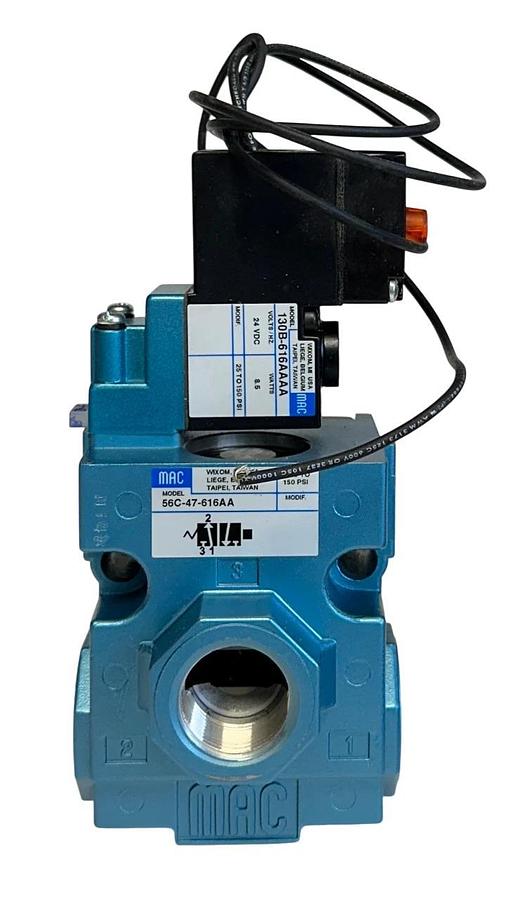 MAC VALVES 56C-47-616AA / 56C47616AA SOLENOID VALVE 24VDC COIL 8.5W 150PSI NSMP