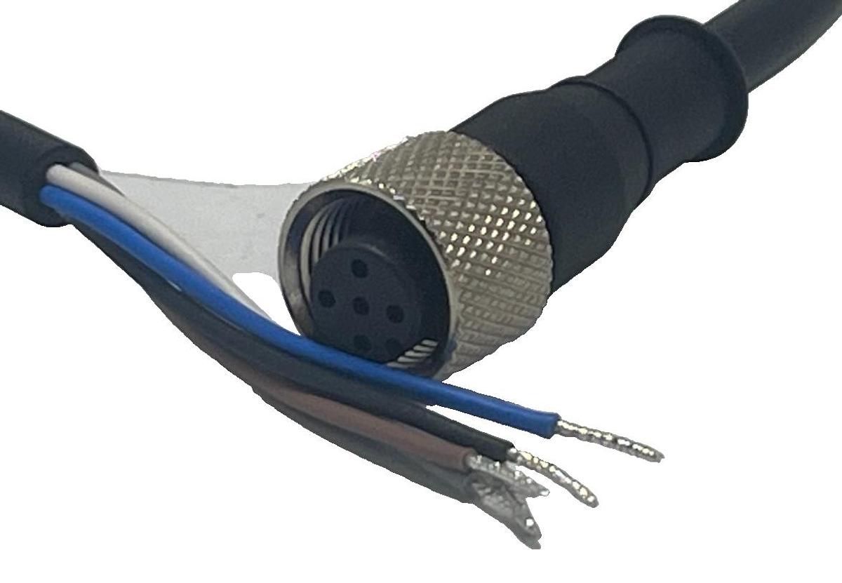Used BANNER MQDC1-515 STRAIGHT FEMALE CONNECTOR CYJV CABLE 5-PIN M12 16.4FT 7WA1 NSNP