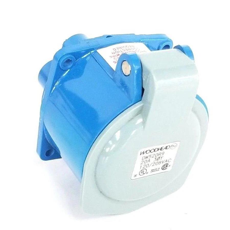 Used NIB WOODHEAD DW520R9 PIN & SLEEVE RECEPTACLE 20A 30Y 120/208VAC