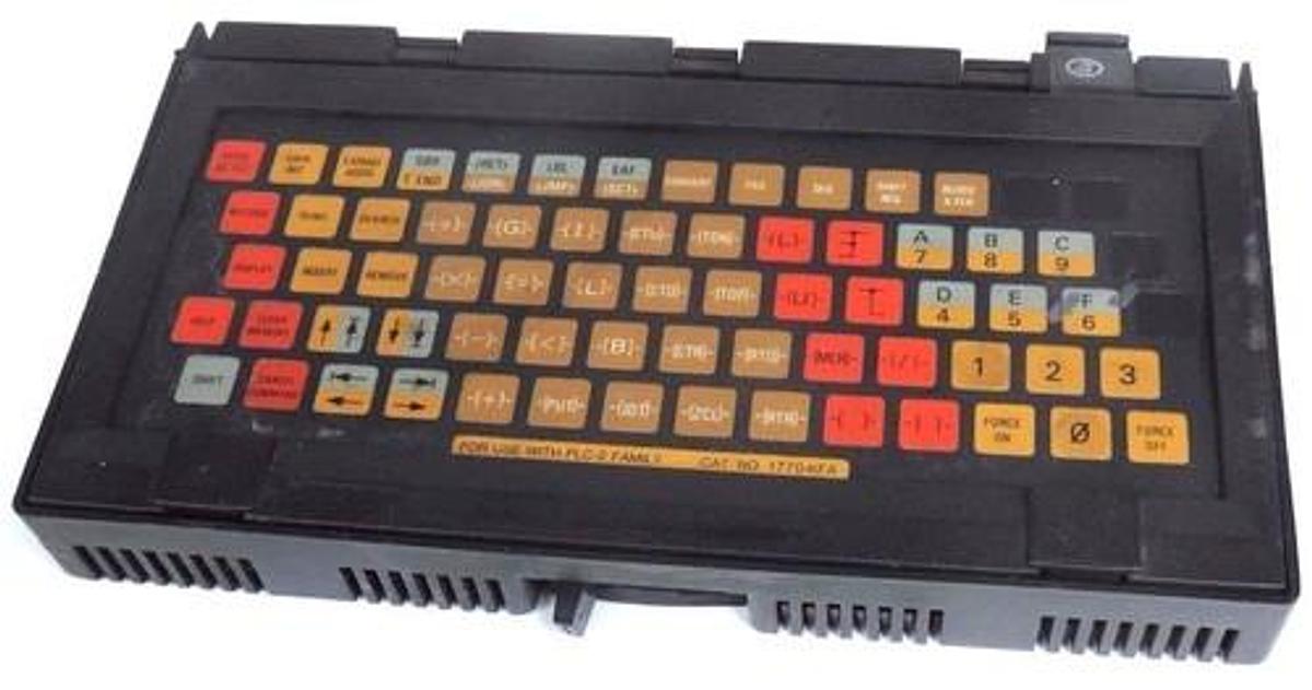 Used ALLEN BRADLEY 1770-FL PLC/PLC-2 KEYBOARD P/N 966260-06 F/W REV A SER C 1770-KFA