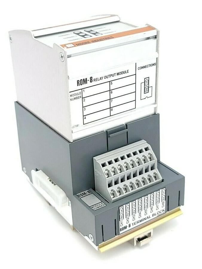 Used NEW MOORE INDUSTRIES ROM/IO/RNO8/IP RELAY OUTPUT MODULE ROM-8
