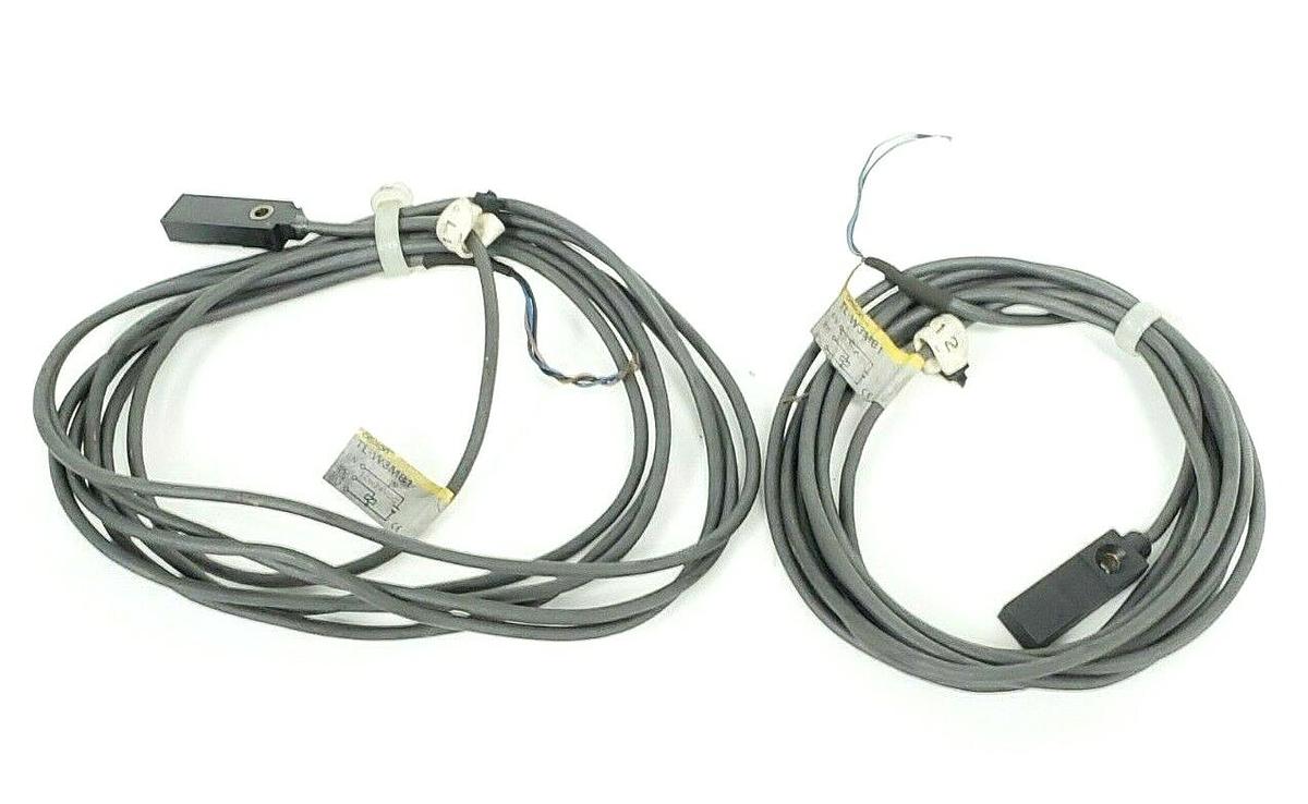 Used LOT OF 2 OMRON TL-W3MB1 PROXIMITY SWITCHES INDUCTIVE 3MM RANGE 10-30VDC 2M