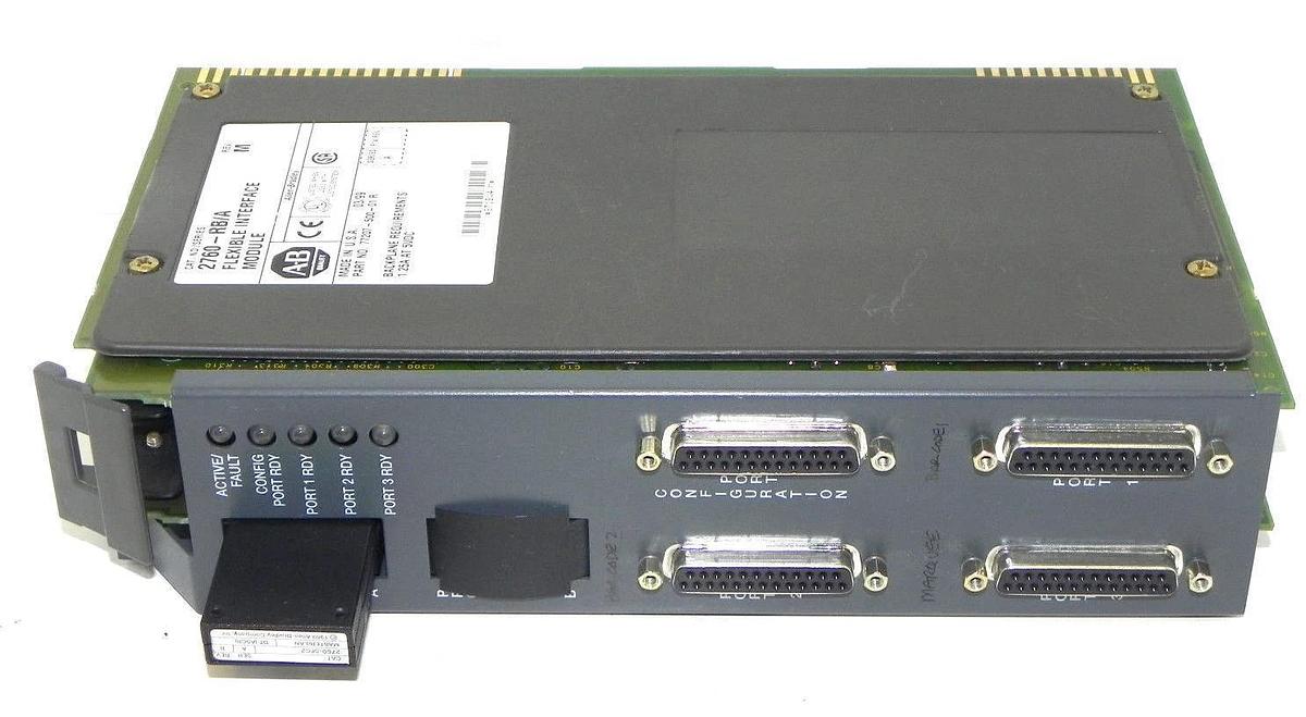 Used ALLEN BRADLEY 2760-RB/A FLEXIBLE INTERFACE MODULE SER. A W/ 2760-SFC2 MODULE