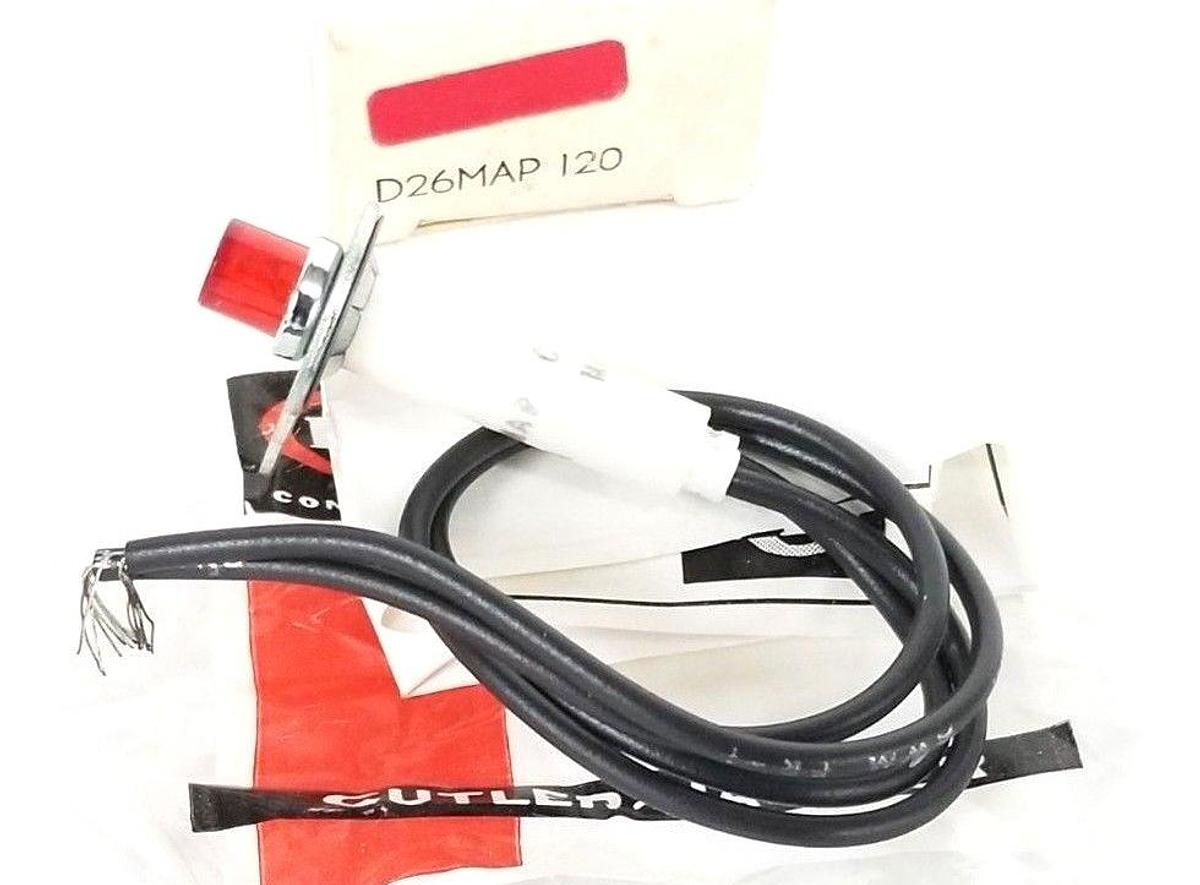 NIB CUTLER-HAMMER D26MAP-120 RELAY INDICATING LAMP, 120VAC, D26MAP120