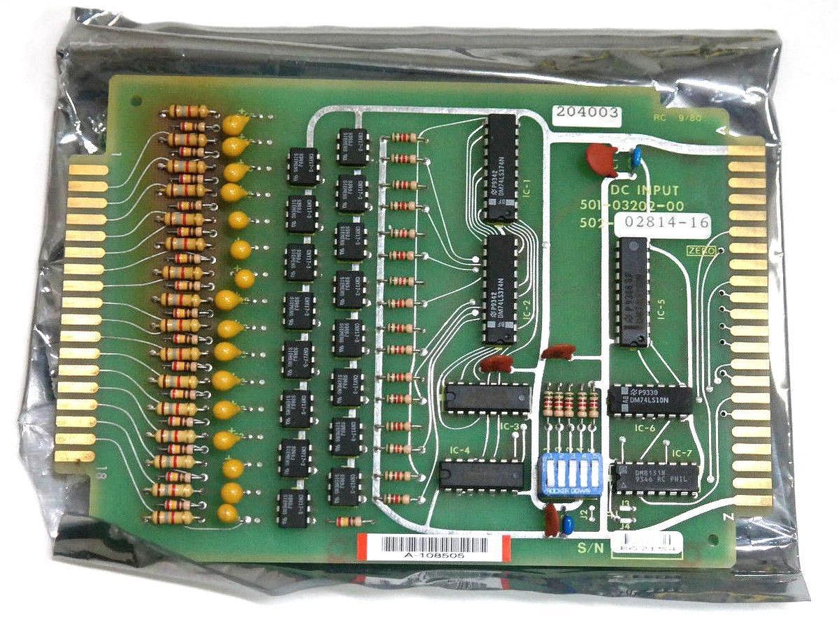 Used GIDDINGS & LEWIS 502-02814-16, 501-03202-00 INPUT MODULE DC, 5020281416