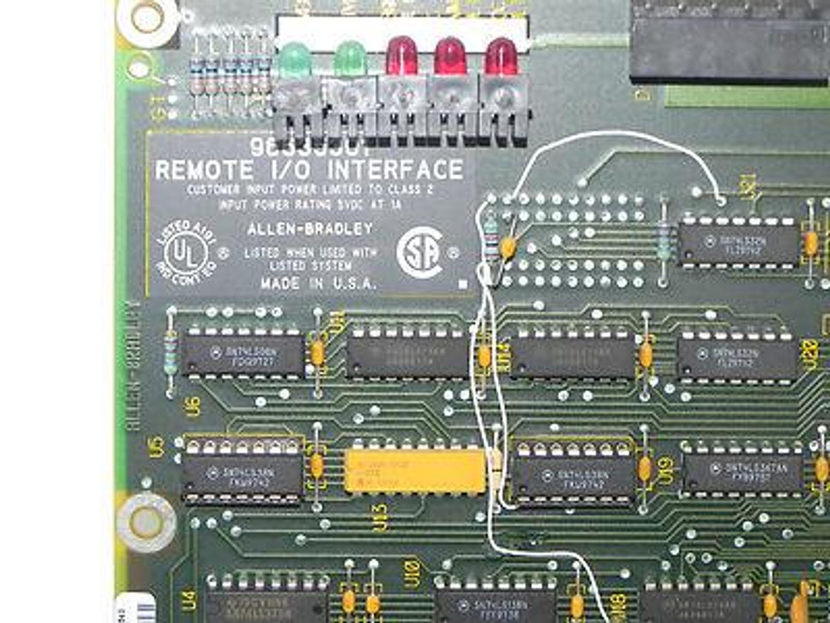 Used ALLEN BRADLEY 96635301 REMOTE I/O INTERFACE CARD