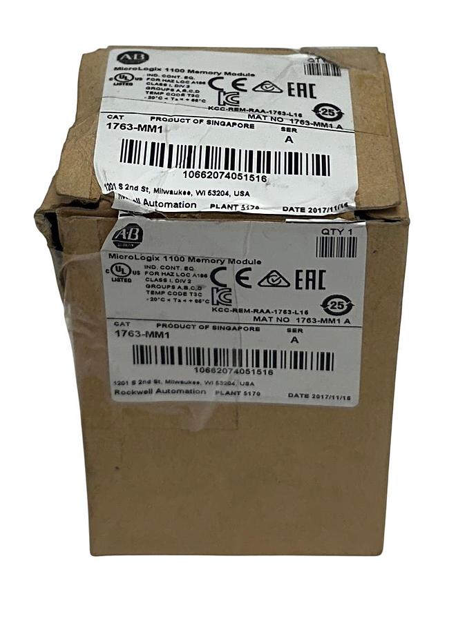 Used ALLEN BRADLEY 1763-MM1 /A MicroLogix 1100 MEMORY MODULE 1763MM1 OEM NSMP