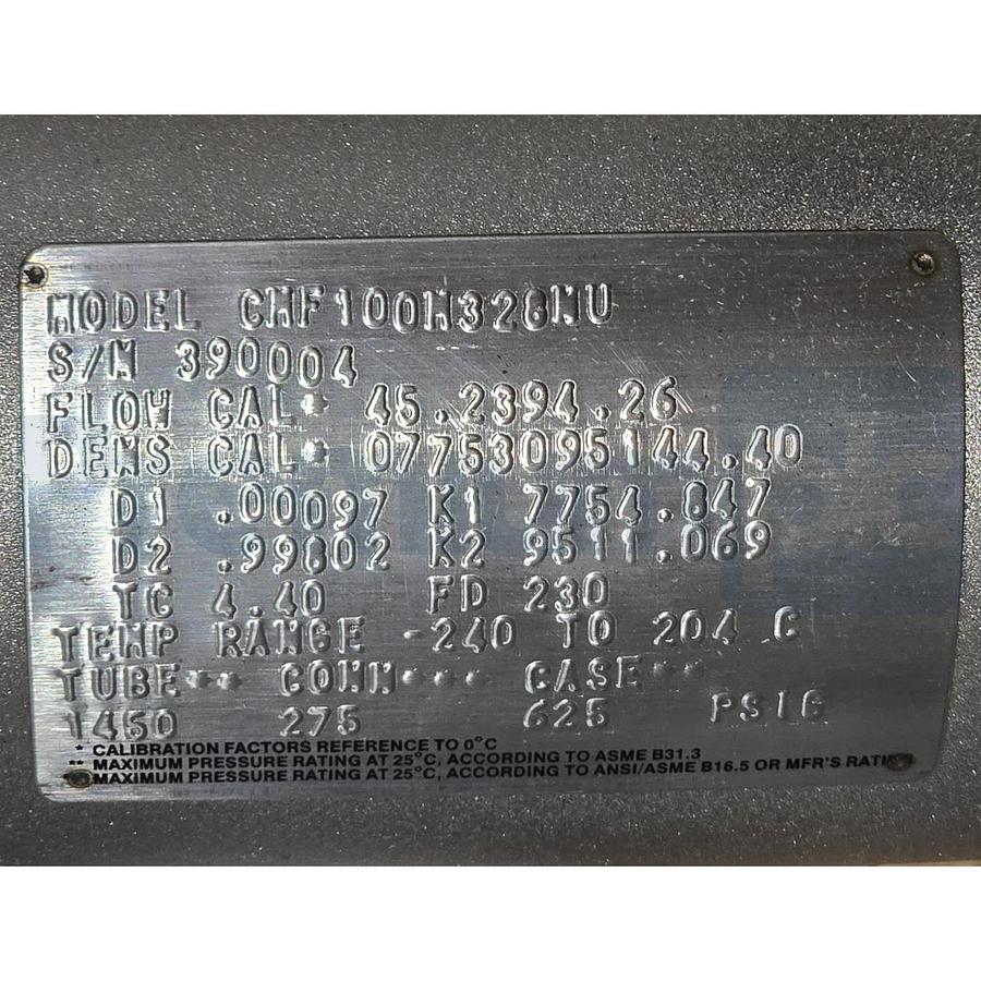 Micro Motion CMF100M328NU | CMF100 ELITE Coriolis Flow Meter 1" DN25 316L SS NEW