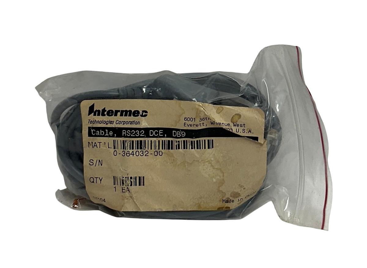 Used INTERMEC 0-364032-00 / 036403200 OEM RS-232 DCE DB9 CABLE Rev. 12 NSMP