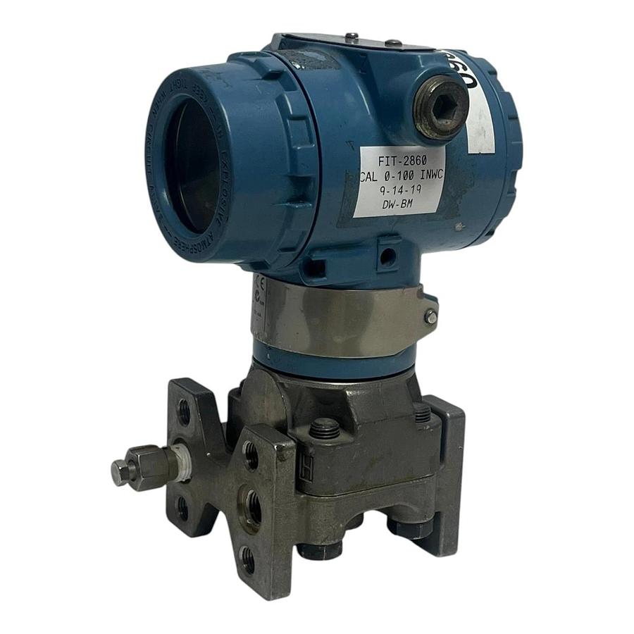 Used Rosemount 3051CD3A03A1AH2B7E5M5L4 Coplanar Differential Pressure Transmitter
