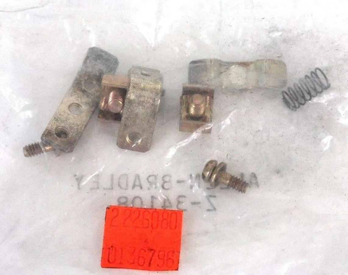 Used LOT OF 7 NEW ALLEN BRADLEY Z-34108F SINGLE POLE CONTACT KITS, SIZE 0, BUL702L