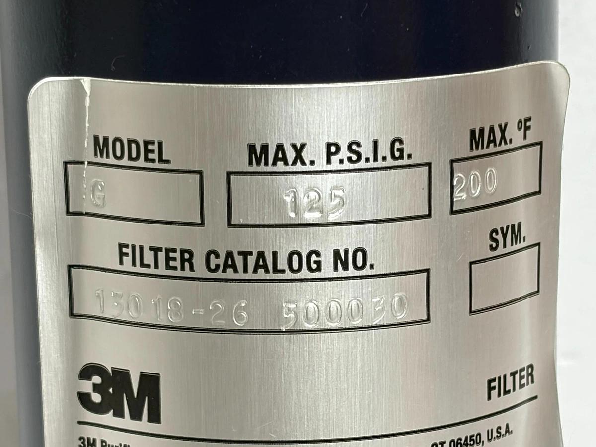 3M Purification 13018-26 500030 Model G Filter Housing 125 PSI New Surplus
