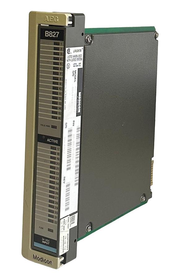 Refurbished REPAIRED MODICON AS-B827-032 / ASB827032 32-PT 800 SERIES INPUT MODULE 24VDC