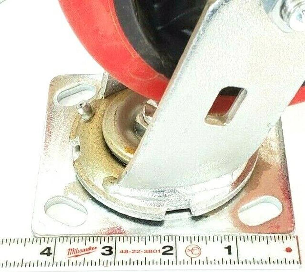 Used LOT OF 4 NEW COLSON / GENERIC 4-6109-921 SWIVEL CASTORS 6X2 6'' FAULTLESS