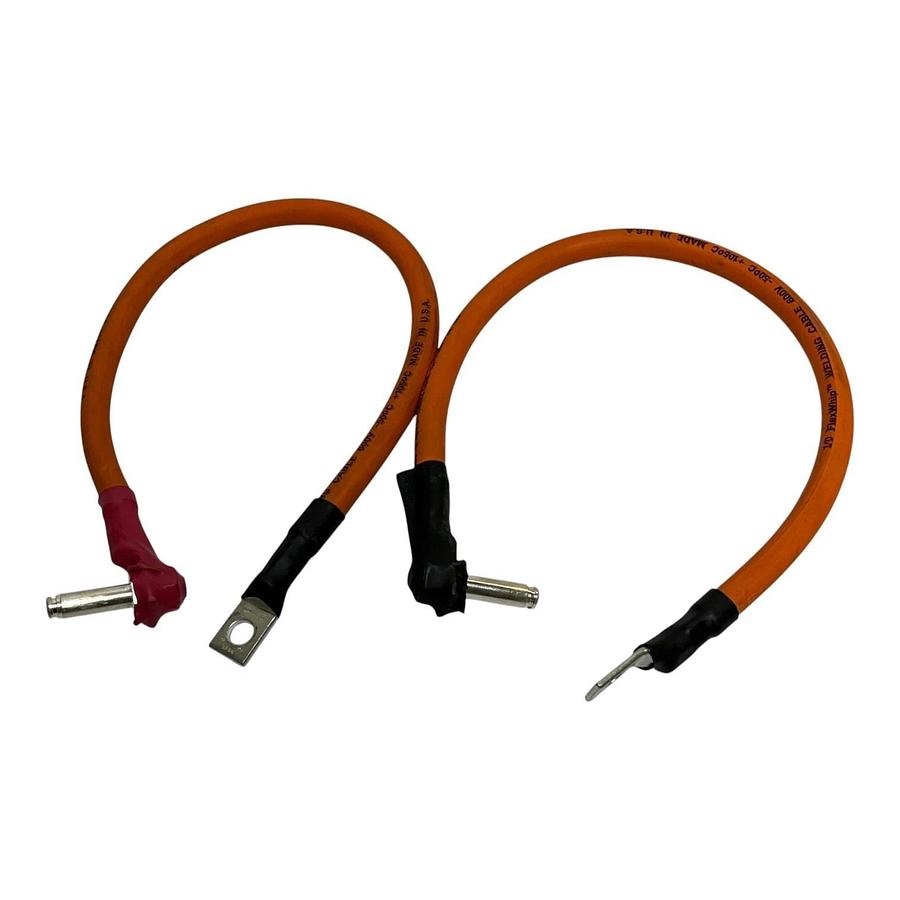 FlexWhip 1/0 AWG Welding Cable Battery Jumper Leads Pair Stud Terminal Pin Lug
