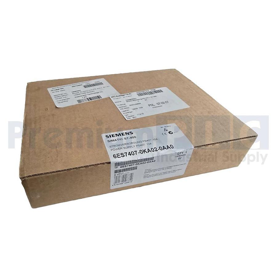 Used SIEMENS 6ES7407-0KA02-0AA0 SIMATIC S7/400 POWER SUPPLY PS407 10A VER. 02 NSFS