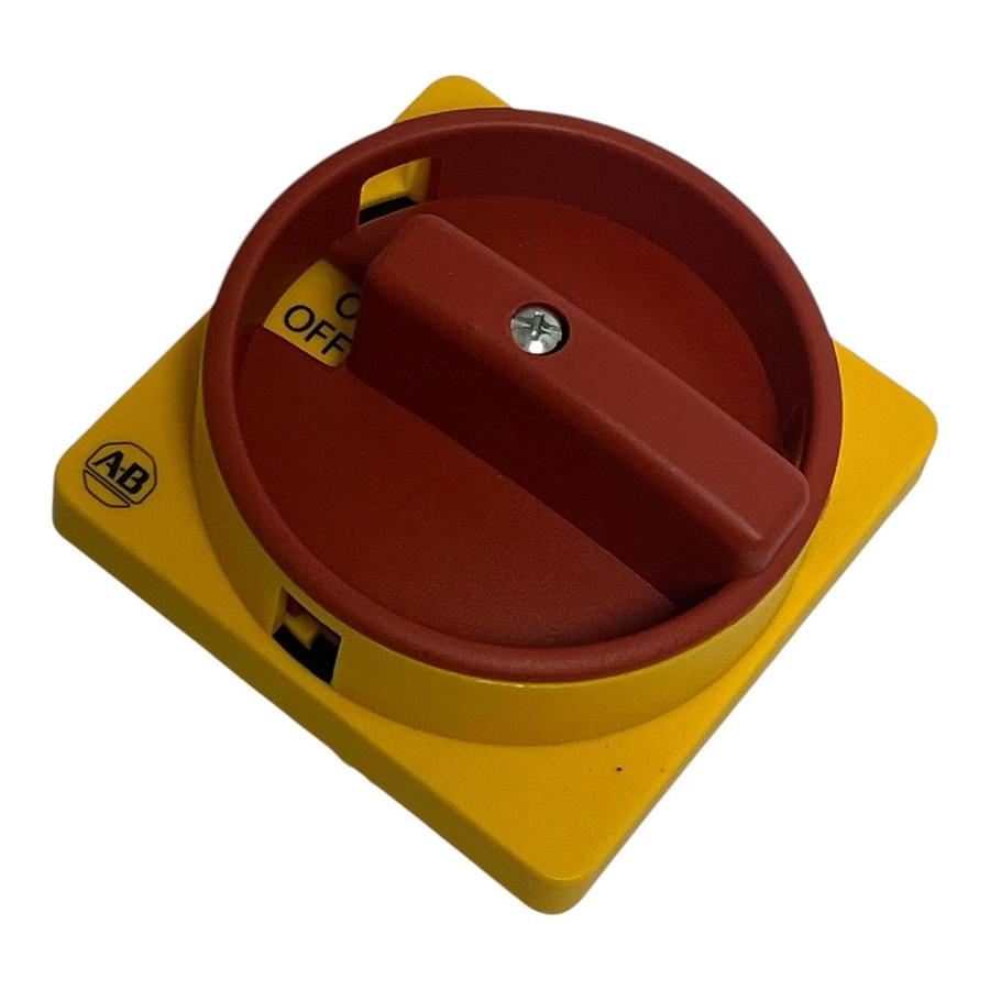 LOT OF 10 Allen-Bradley 194L-HE6N-175 Ser B Red/Yellow Emergency Stop Handles