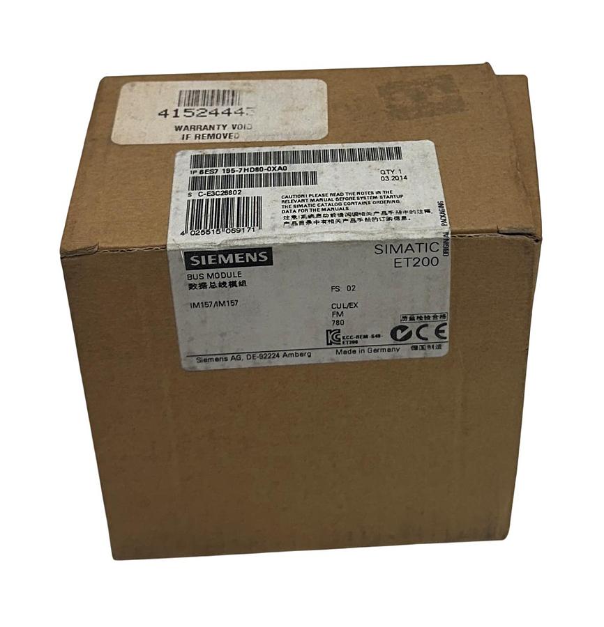 Used SIEMENS 6ES7 195-7HD80-0XA0 / 6ES71957HD800XA0 SIMATIC ET200 BUS MODULE NSMP